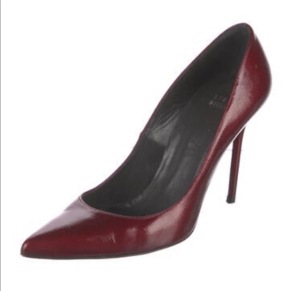 Stuart Weitzman burgundy heels